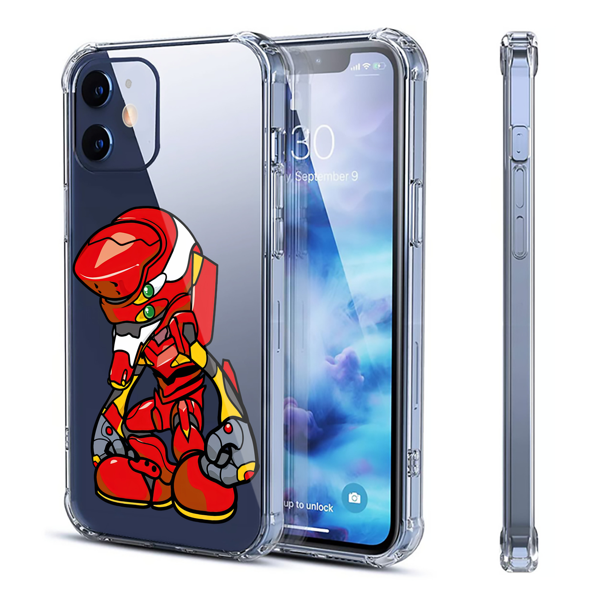 （画像用） EVA 新世紀エヴァンゲリオン 【iPhone 12シリーズ対応】透明スマホケース（クリアソフトケース）